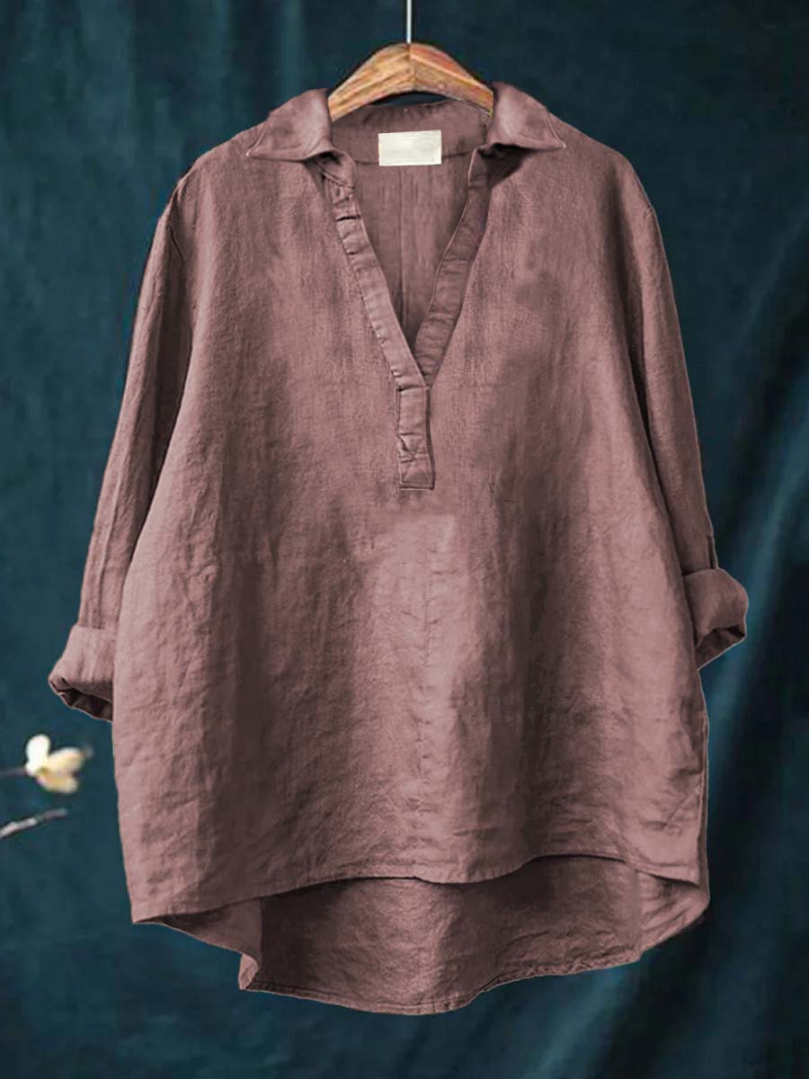 LAILA | Elegant Summer Linen Blouse