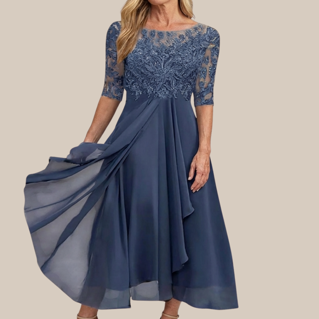 ZARIA™ | Lace Midi Dress Effortless Elegance