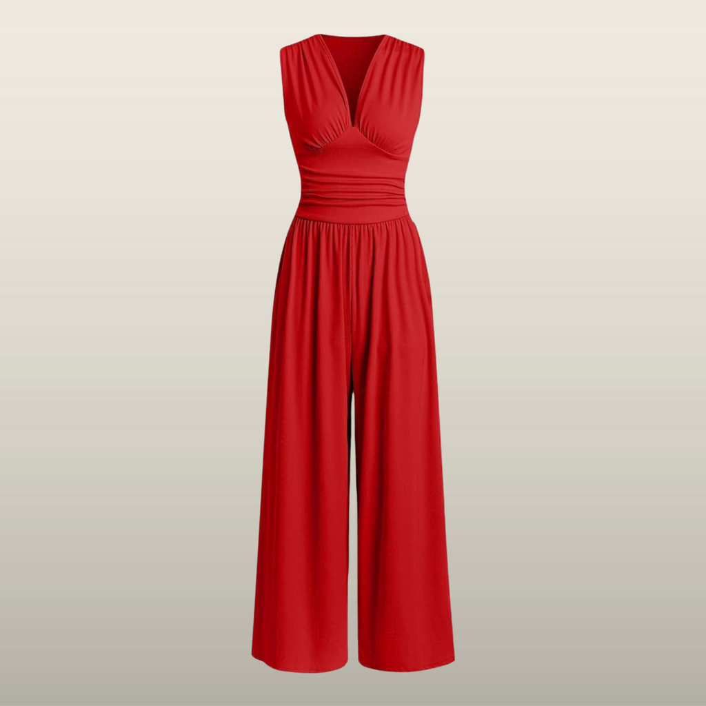 CHARITY™ – Chic Sleeveless Wide-Leg Jumpsuit