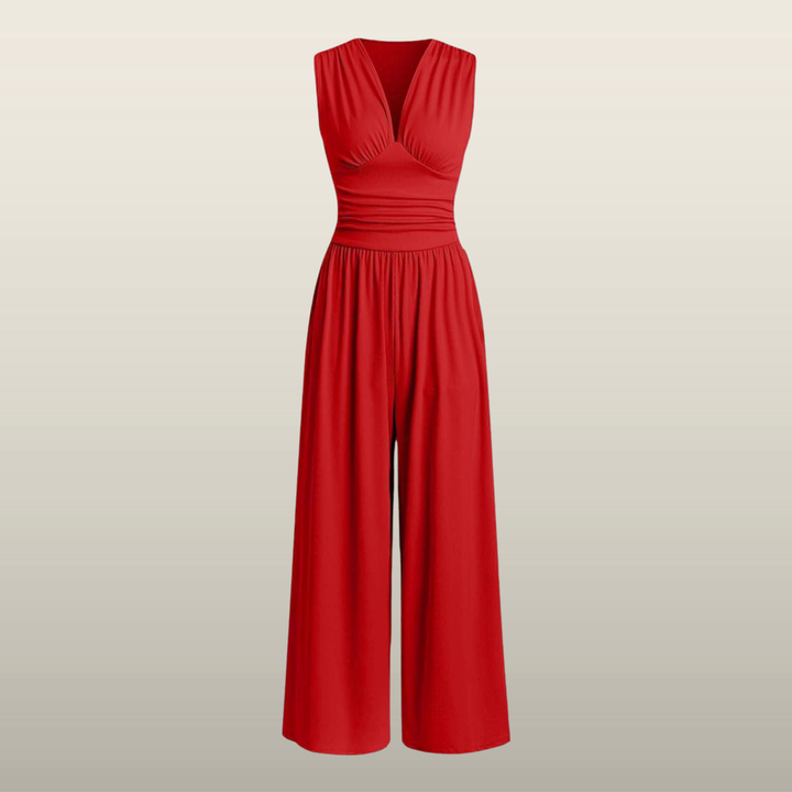 CHARITY™ – Chic Sleeveless Wide-Leg Jumpsuit