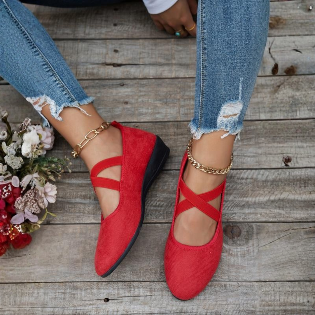 CALERINNE™ | Closed Wedge Ballerina Shoes