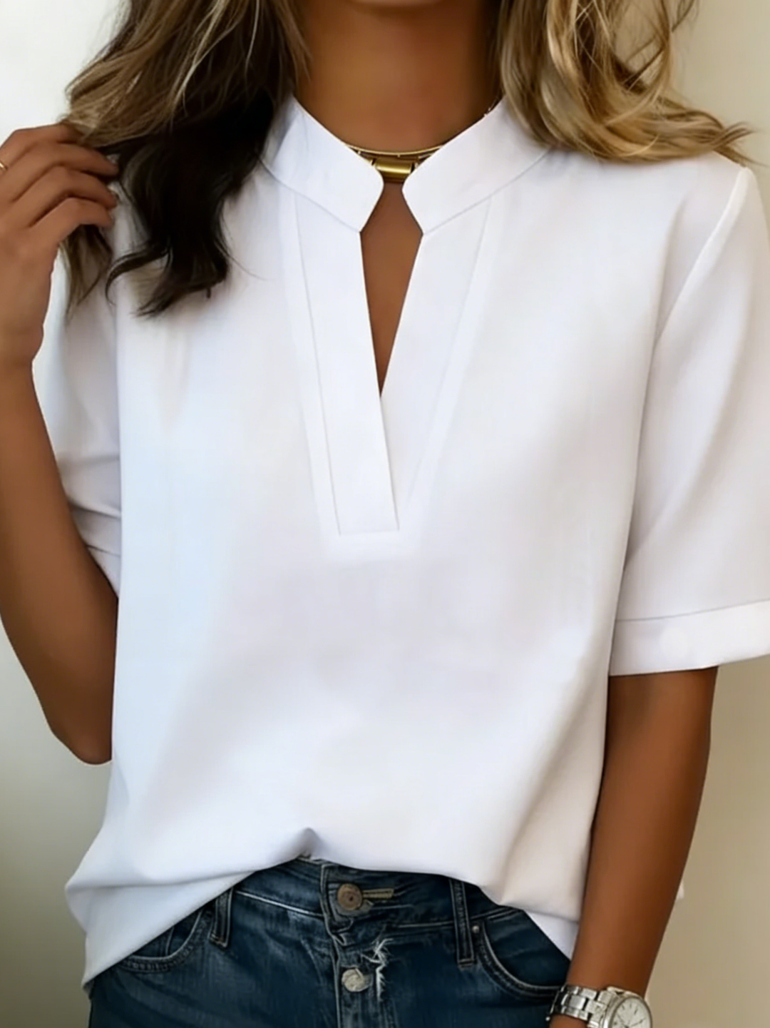 ELISE | Elegant Blouse with a Stylish Collar