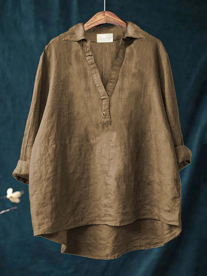 LAILA | Elegant Summer Linen Blouse