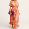 FAITH™ | Elegant Long Dress With Flowers
