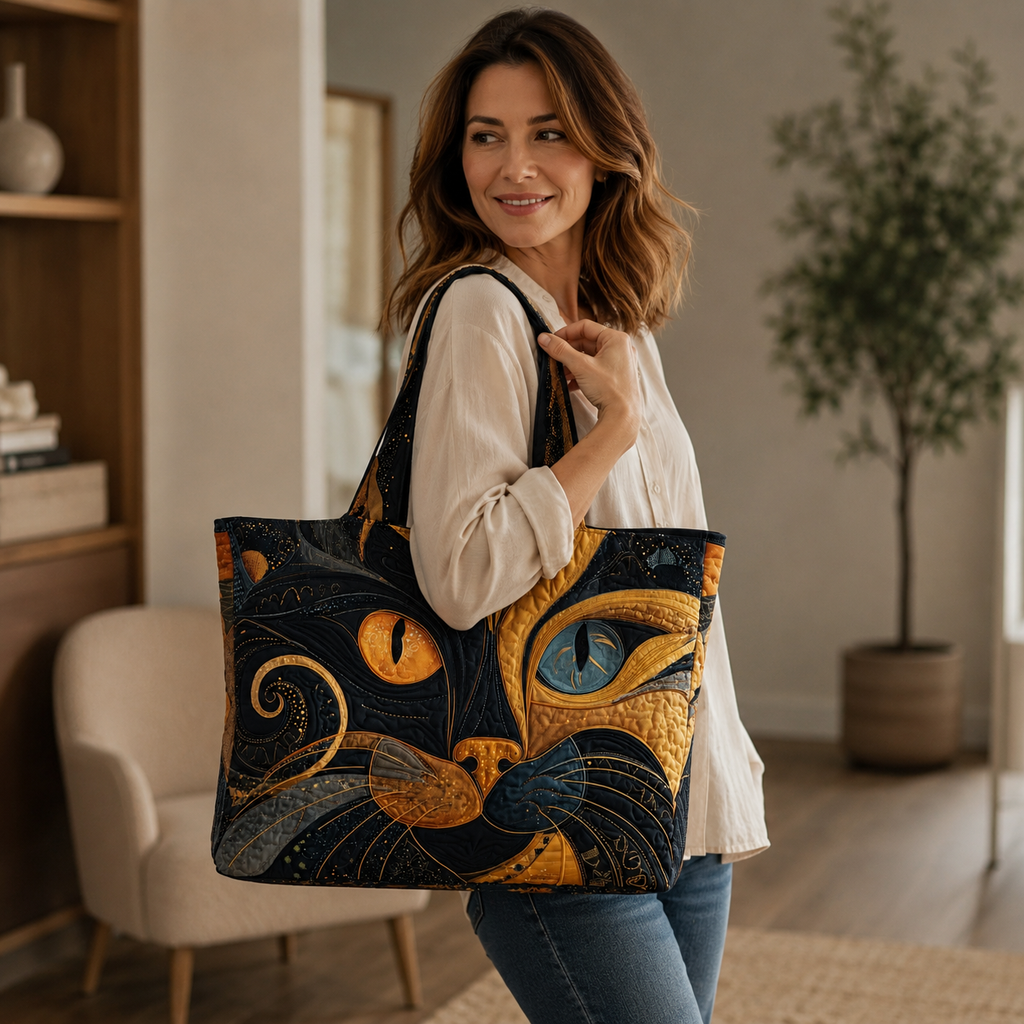 Mystical Cat Handcrafted Bag