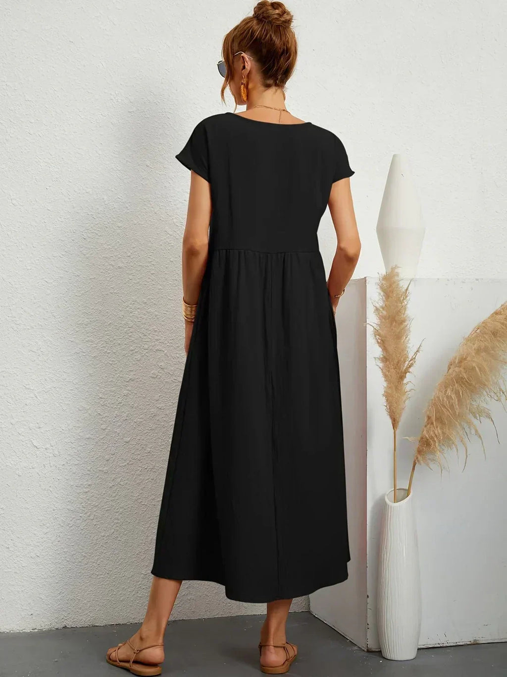 GABRIELLE™ — A Flowing Midi Dress with Timeless Elegance