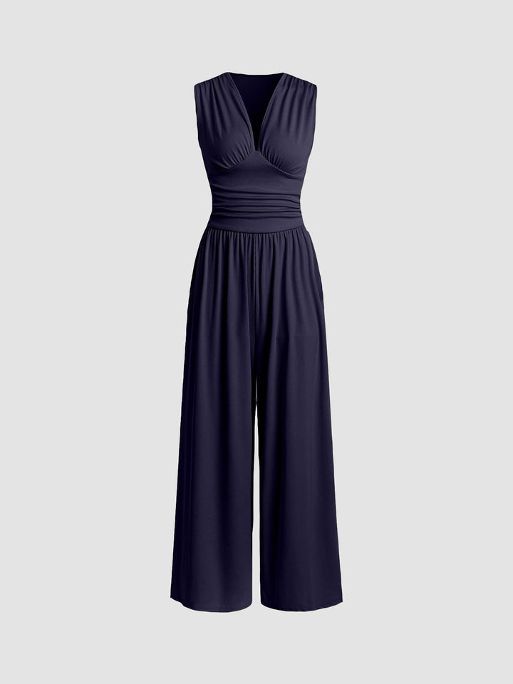 CHARITY™ – Chic Sleeveless Wide-Leg Jumpsuit