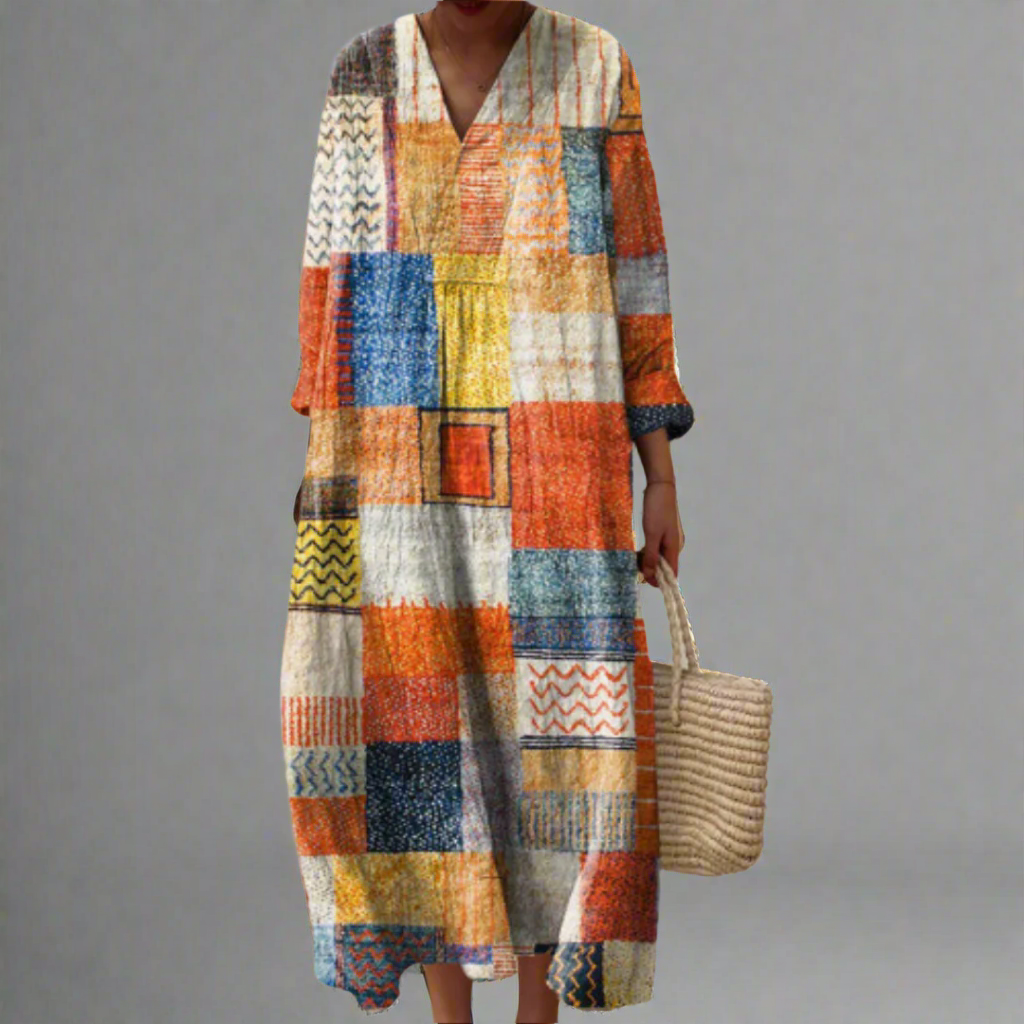 MIKAYLA™ | Elegant Geomatric Dress