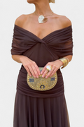 FLORENDA™ | Long Floral V Neck Dress