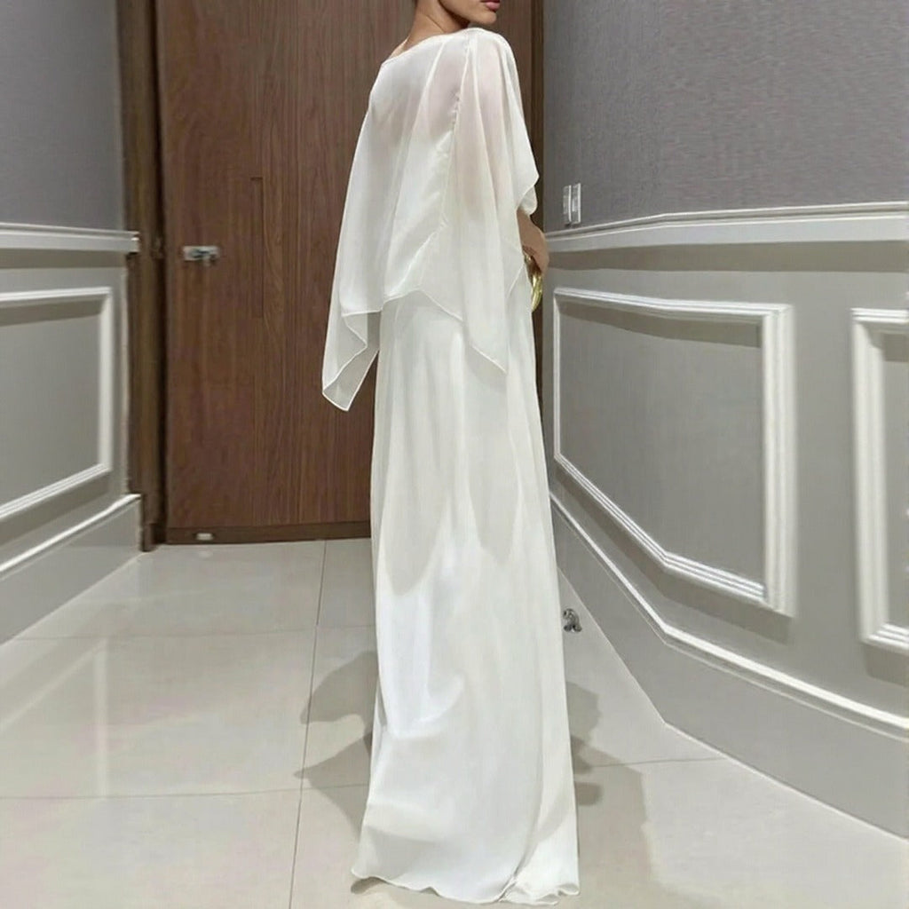 Hermione™ Jumpsuit Set with a Sheer Overlay