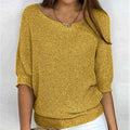 Roundelle | Three Quarter Sleeve Sweater