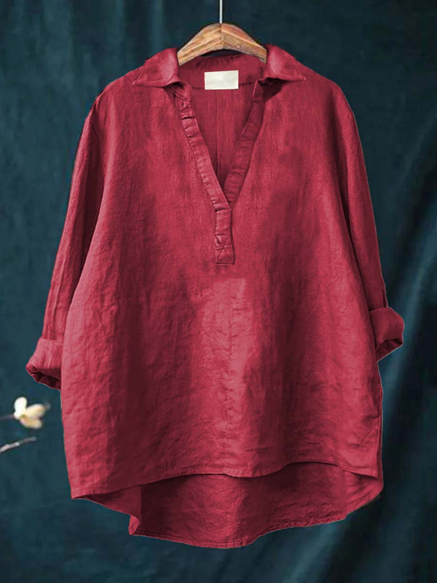 LAILA | Elegant Summer Linen Blouse