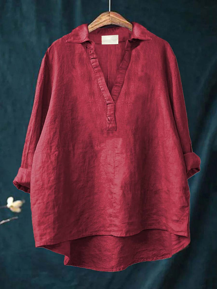 LAILA | Elegant Summer Linen Blouse