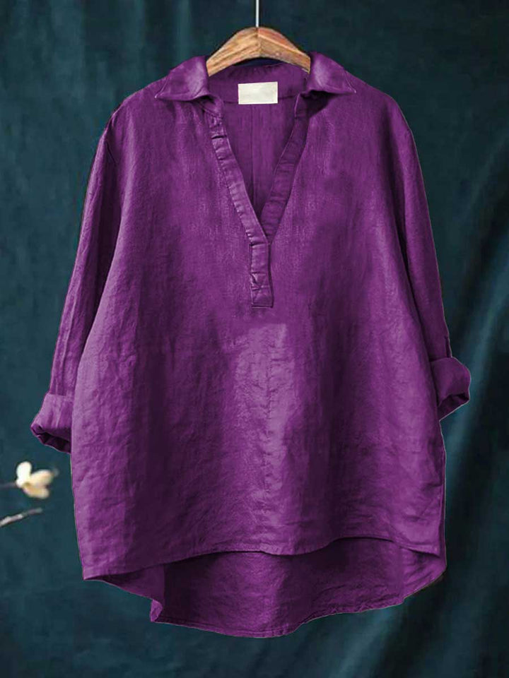 LAILA | Elegant Summer Linen Blouse